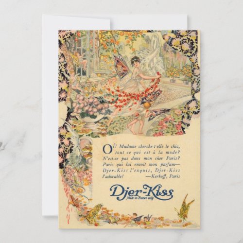 Djer_Kiss French Perfume Label