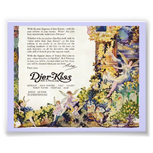 Djer Kiss Parisian Perfume Fairies Photo Print