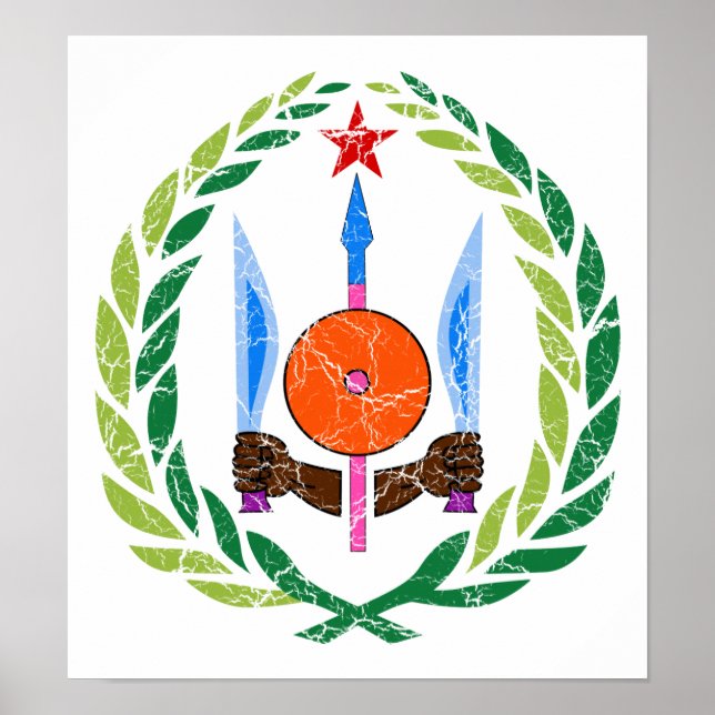 Djibouti Coat Of Arms Poster (Front)