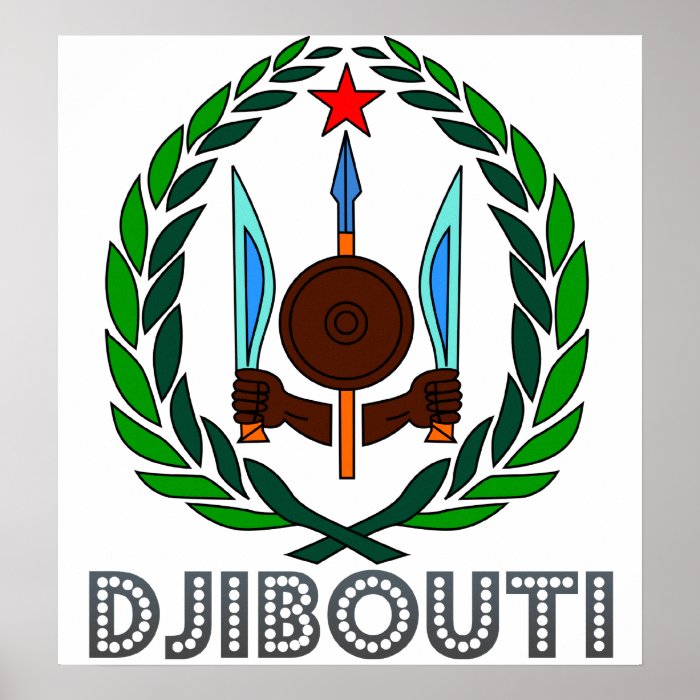 Djibouti Coat of Arms Poster