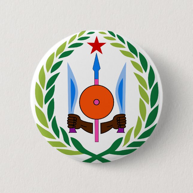 djibouti emblem pinback button (Front)