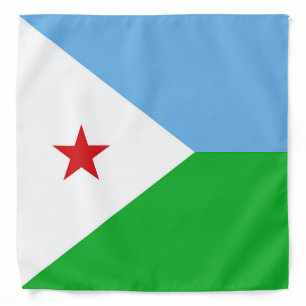 Djibouti flag bandana