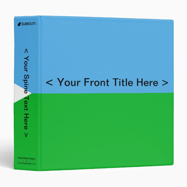 Djibouti Flag Binder (Front/Spine)