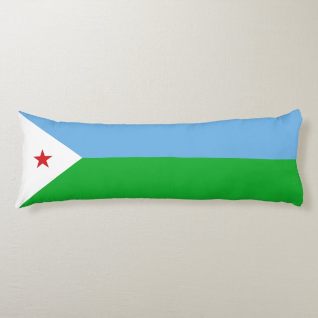 Djibouti flag body pillow (Front)
