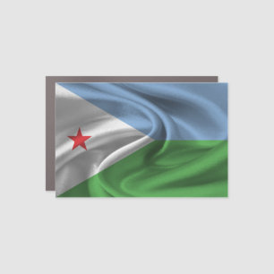 Djibouti Flag Car Magnet