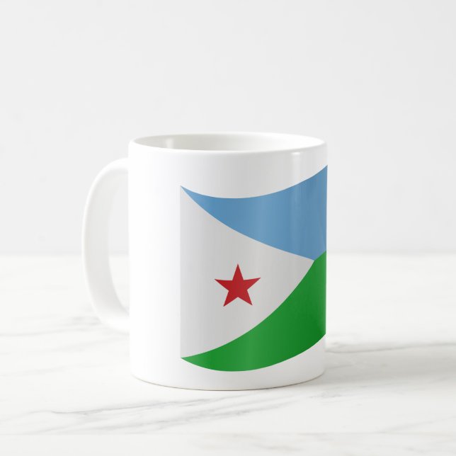 Djibouti Flag Coffee Mug (Front Left)