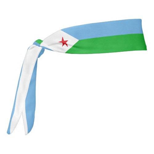 Djibouti Flag Elegant Patriotic Tie Headband