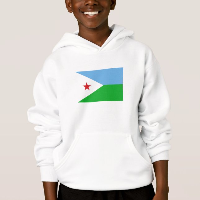 Djibouti Flag Hoodie (Front)