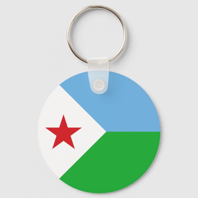 Djibouti Flag Keychain (Front)