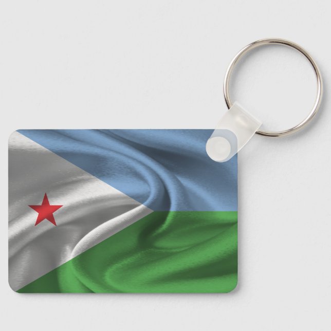 Djibouti Flag Keychain (Front)