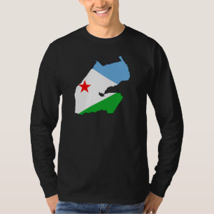 Djibouti Flag map DJ T-Shirt