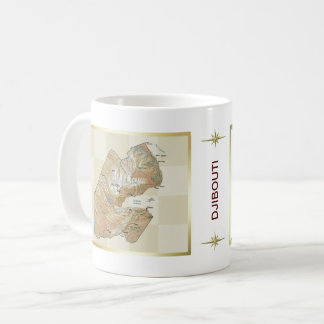 Djibouti Flag + Map Mug