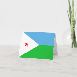 Djibouti Flag Notecard