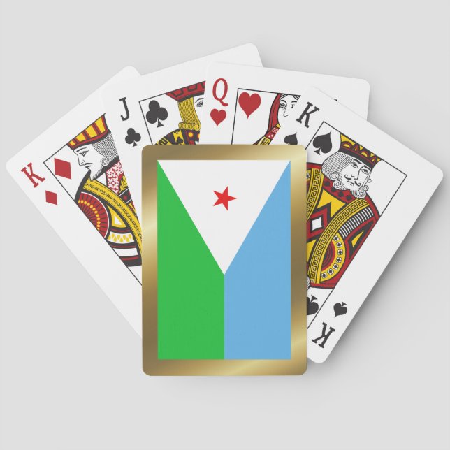 Djibouti Flag Playing Cards (Back)