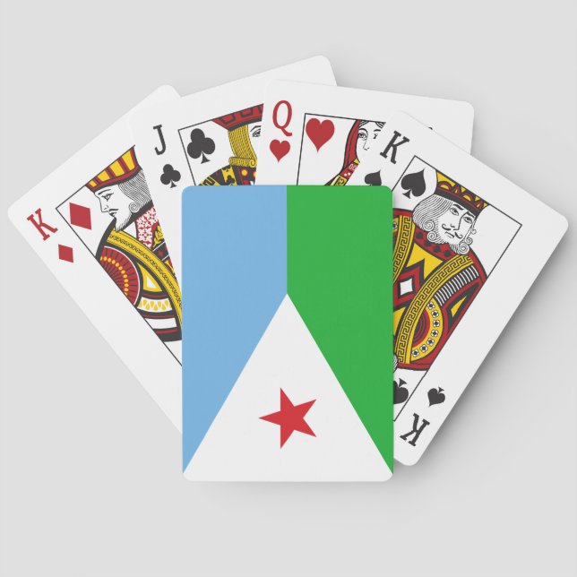 Djibouti Flag Poker Cards (Back)