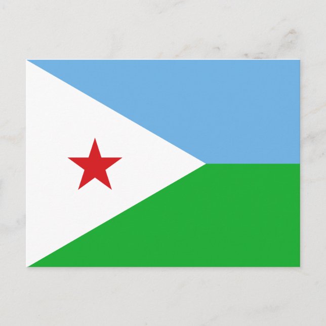 Djibouti Flag Postcard (Front)