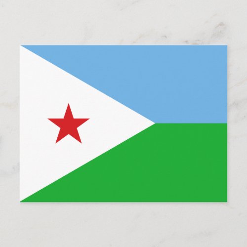 Djibouti Flag Postcard