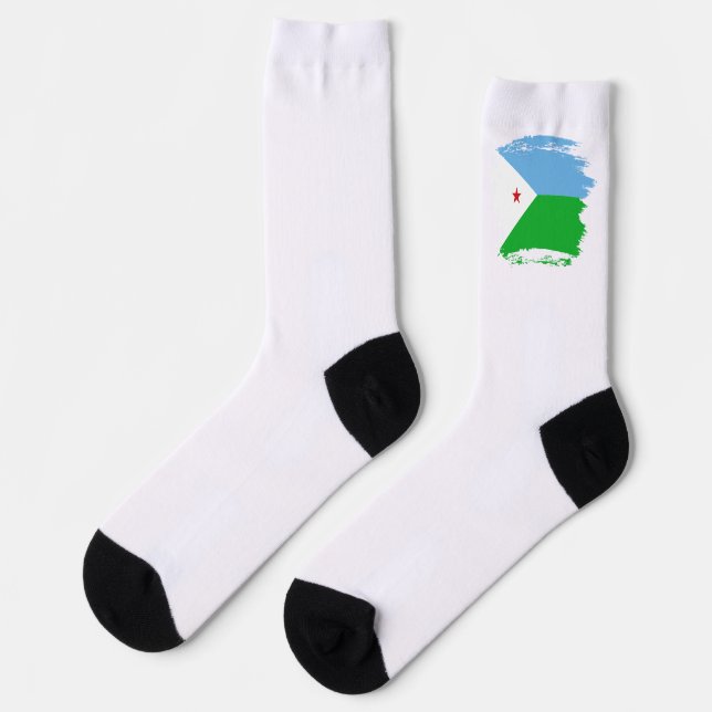 Djibouti flag socks (Left)