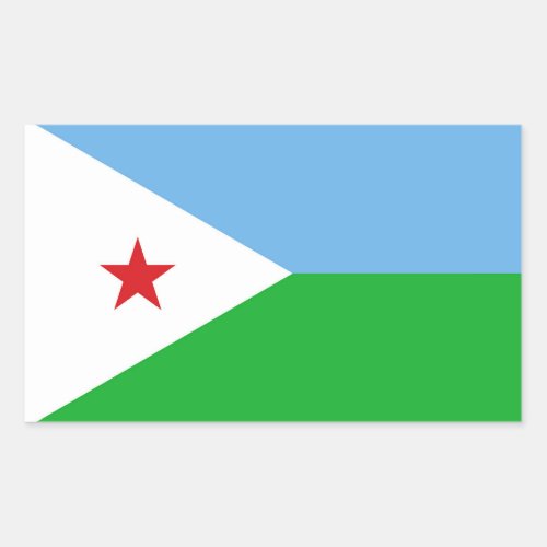 Djibouti Flag Sticker