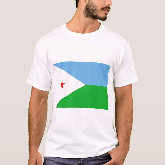 djibouti flag T-Shirt (Front)