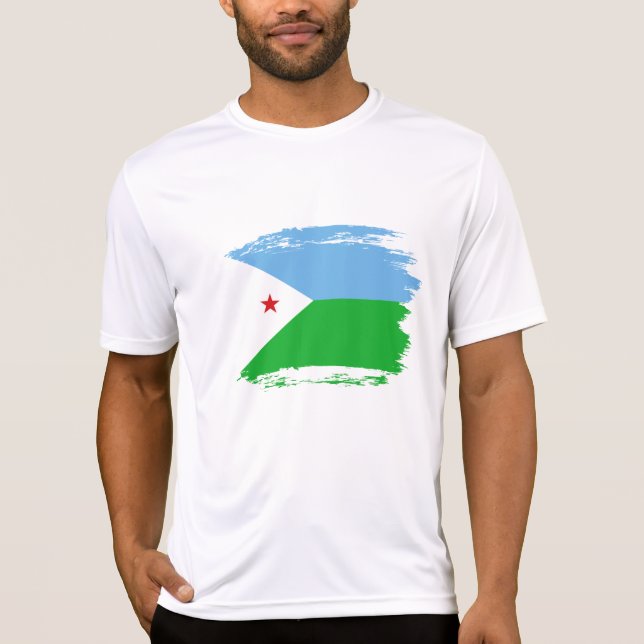 Djibouti flag T-Shirt (Front)