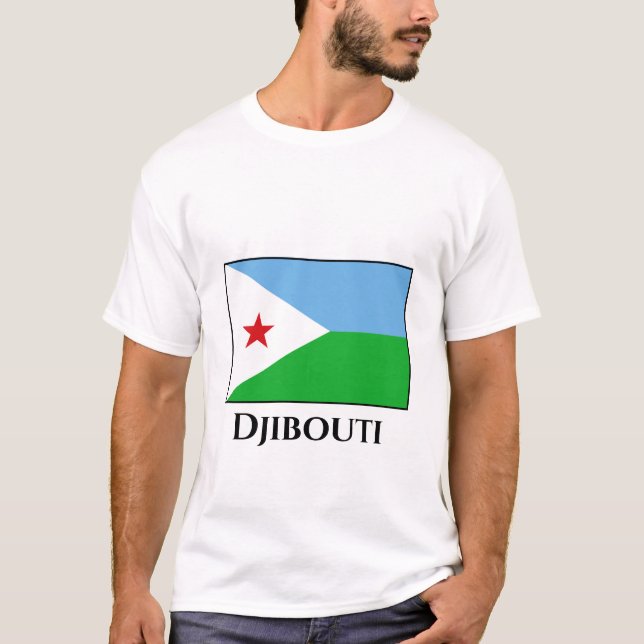 Djibouti Flag T-Shirt (Front)