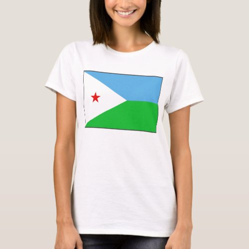 Djibouti Flag x Map T_Shirt