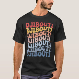 Djibouti Groovy Retro Djiboutian T-Shirt