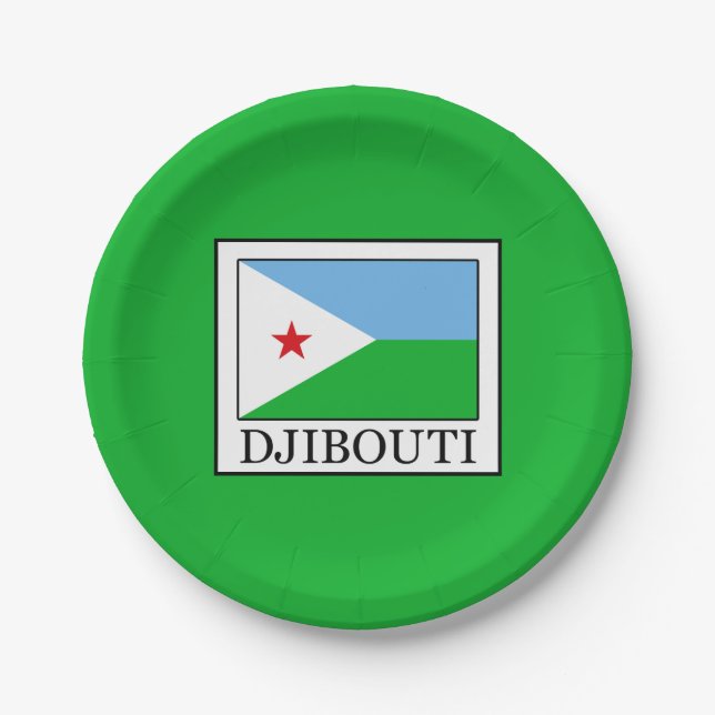 Djibouti Paper Plates (Front)