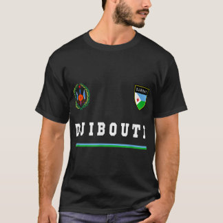 Djibouti SportSoccer Jersey Tee Flag Football