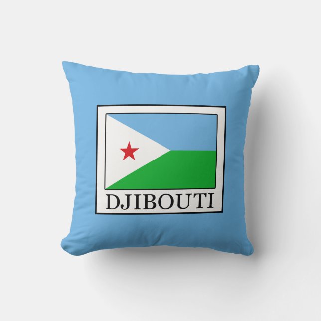 Djibouti Throw Pillow (Front)