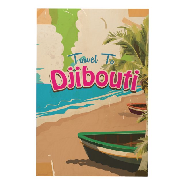 Djibouti vintage travel poster (Front)