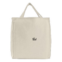 DJICEMOON BK Vinyl Embroidered Tote Bag