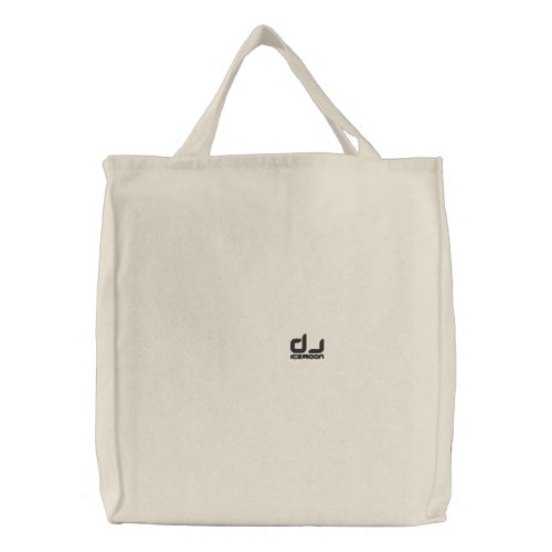 DJICEMOON BK Vinyl Embroidered Tote Bag