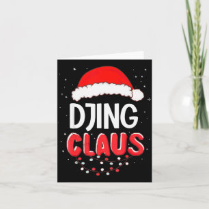 Djing Santa Claus Christmas Matching Costume Card