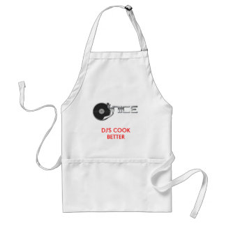 djjnice-logo-fullcolor, DJ'S COOK BETTER Adult Apron