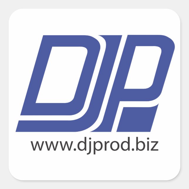 DJP Logo Stickers (Square) (Front)