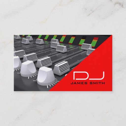 Customizable DJ's Business Card