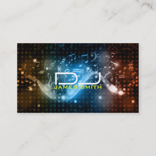 Customizable DJ's Business Card