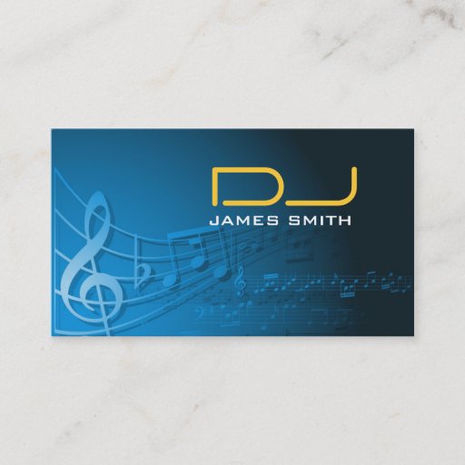 Customizable DJ's Business Card