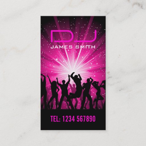Customizable DJ's Business Card