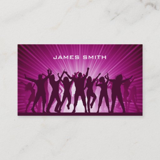 Customizable DJ's Business Card
