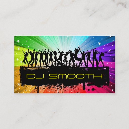 Customizable DJ's Business Card