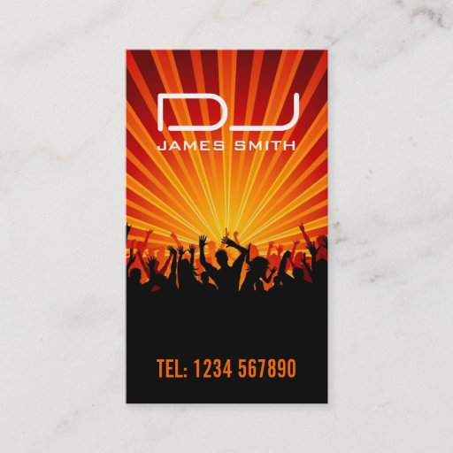 Customizable DJ's Business Card