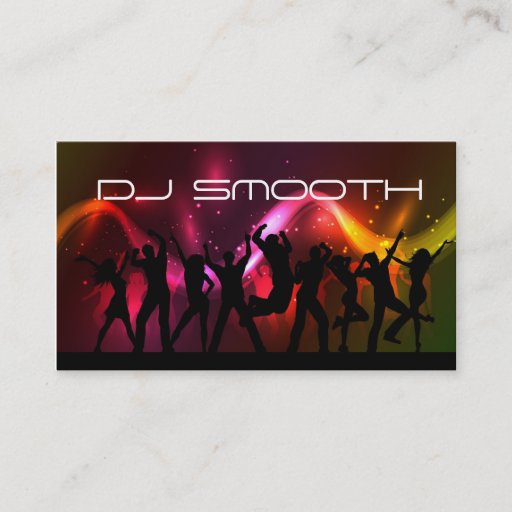Customizable DJ's Business Card