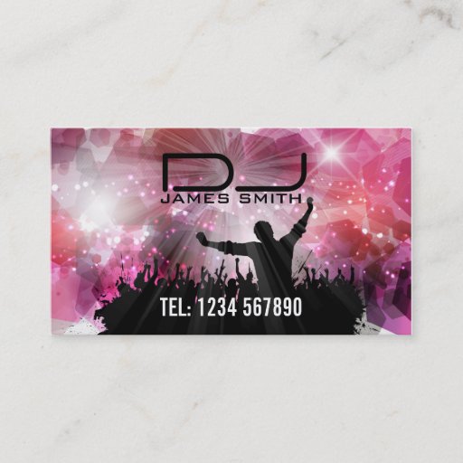Customizable DJ's Business Card