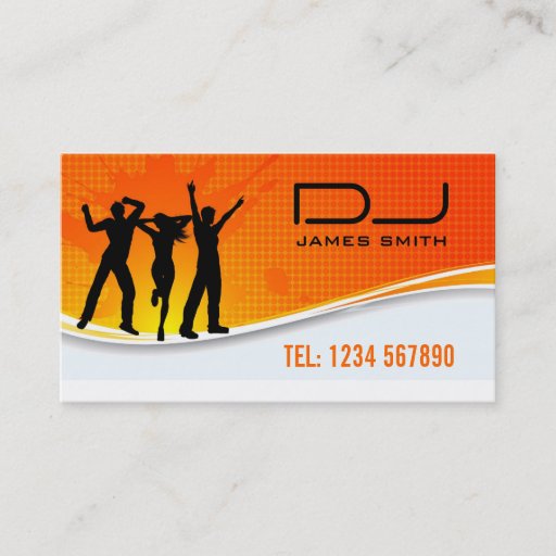 Customizable DJ's Business Card