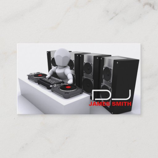 Customizable DJ's Business Card