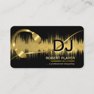 DJs Deejay Professional Music Head Band  Business Card