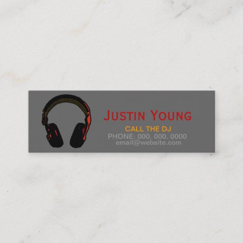 djs  deejays  electronic music mini business card